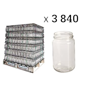 500-ml-Honigglas mit Etikettenschutz, 12 Stück
