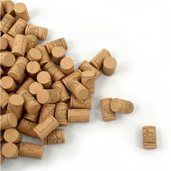 100 bouchons en liège colmaté pour vin de qualité supérieure VDQS 45x24 mm. catégorie 3