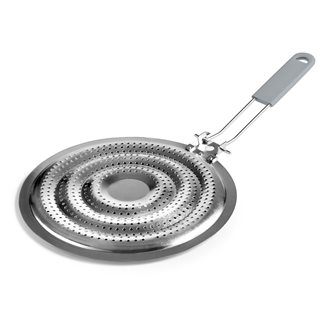 Diffuseur de chaleur 21 cm pour cuisinière gaz avec poignée pliable
